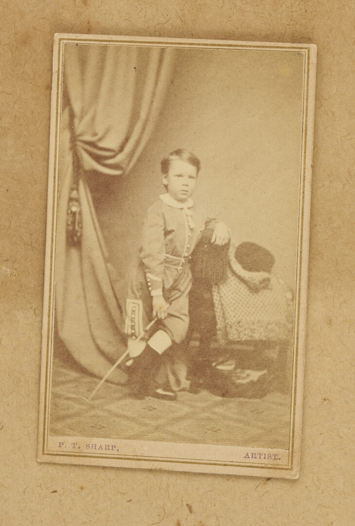 Lot 1101: Oil Portrait & CDV of a Little Boy, c. 1870