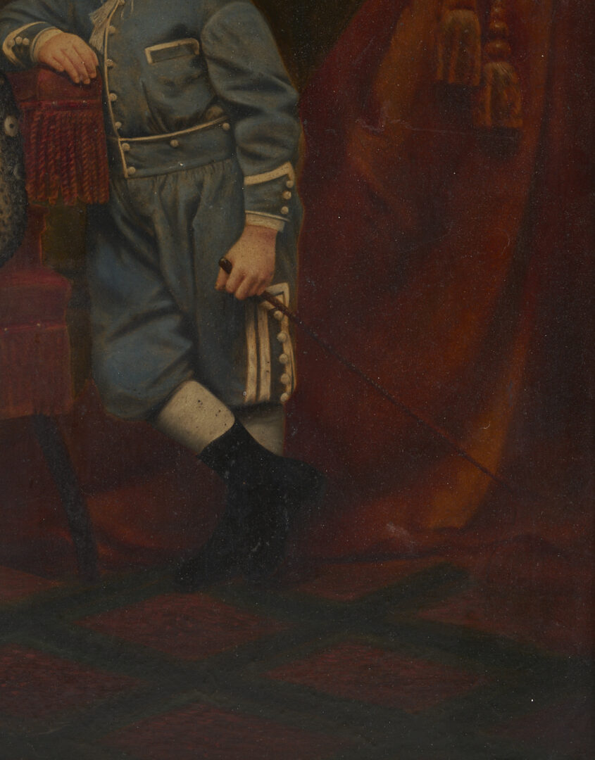 Lot 1101: Oil Portrait & CDV of a Little Boy, c. 1870