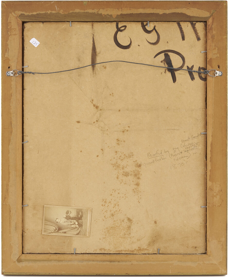 Lot 1101: Oil Portrait & CDV of a Little Boy, c. 1870