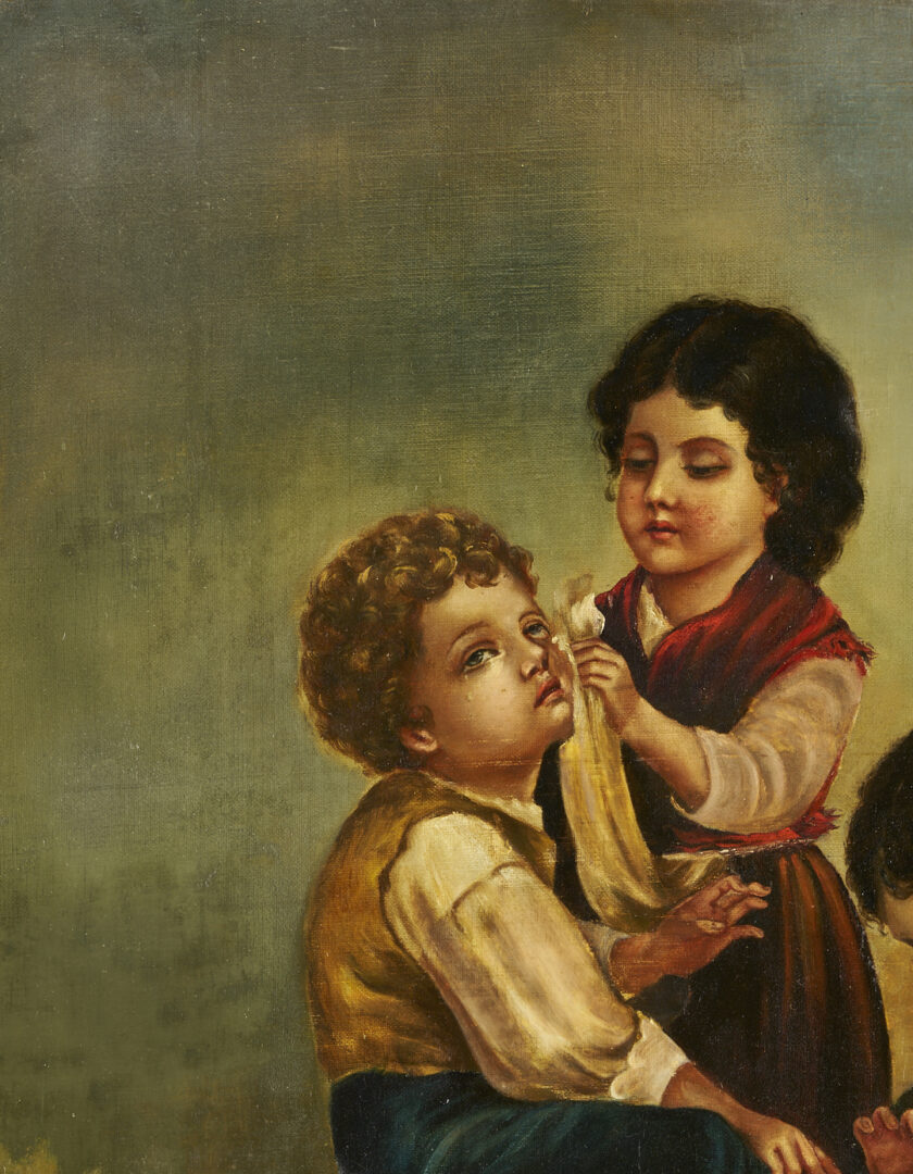 Lot 1102: F. C. Saunders O/C Painting, The Healing Art