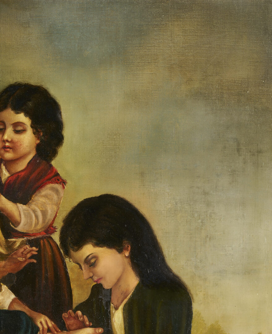 Lot 1102: F. C. Saunders O/C Painting, The Healing Art