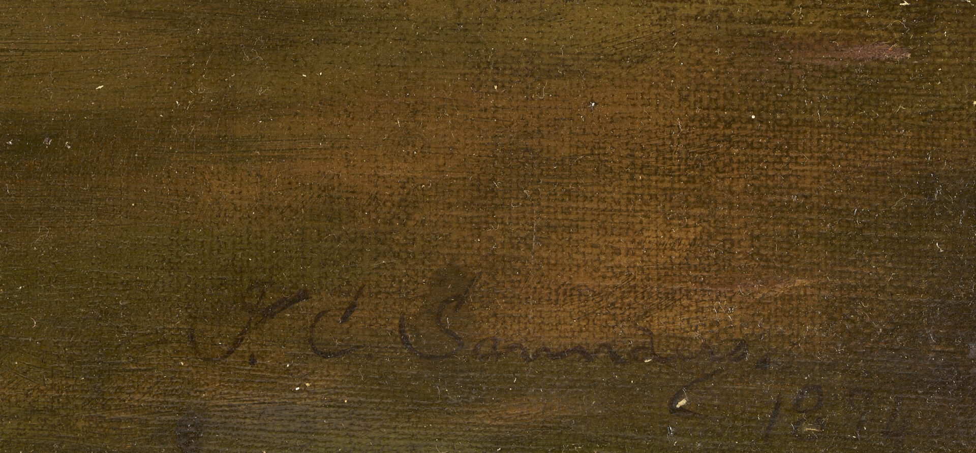 Lot 1102: F. C. Saunders O/C Painting, The Healing Art