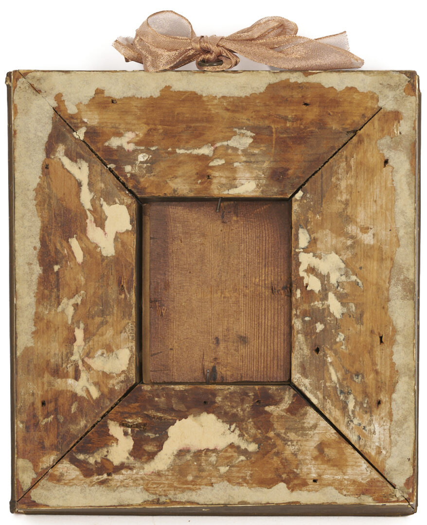 Lot 1104: Miniature Portrait Drawing of a Gentleman, American School, 19th c.