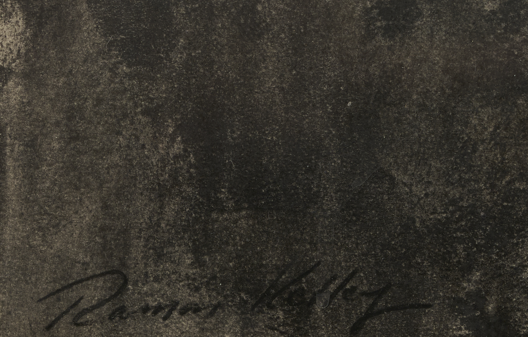 Lot 1105: 2 Ramon Kelley Conte Crayon Portrait Drawings