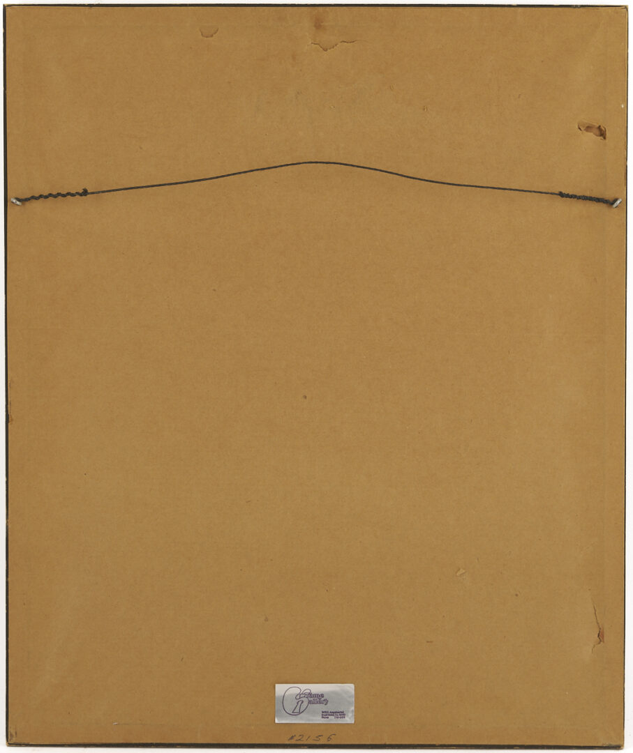 Lot 1105: 2 Ramon Kelley Conte Crayon Portrait Drawings