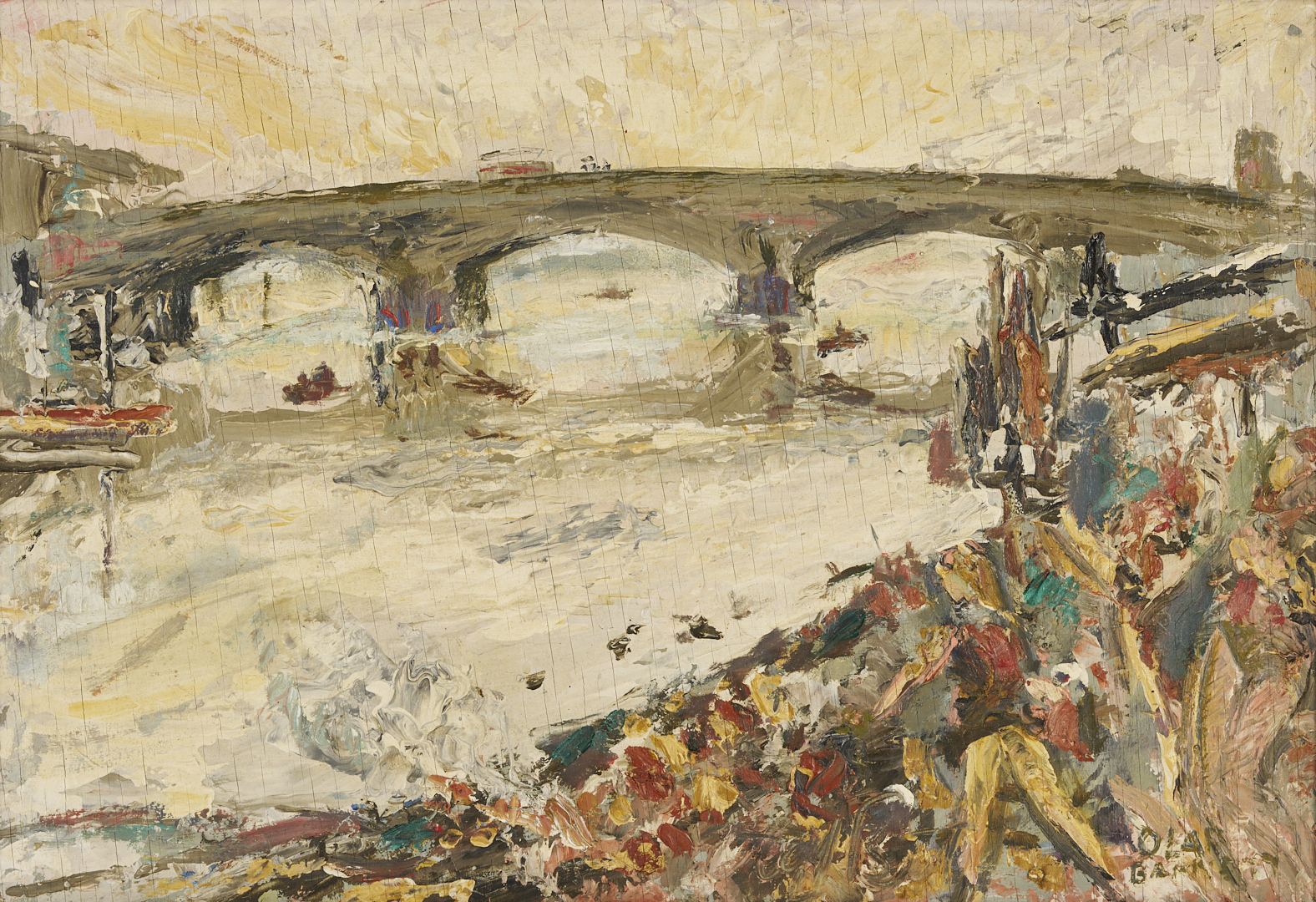 Lot 1108: 2 Landscape Paintings Incl. Kentucky, Jim Mahanes & Olaf Barnett