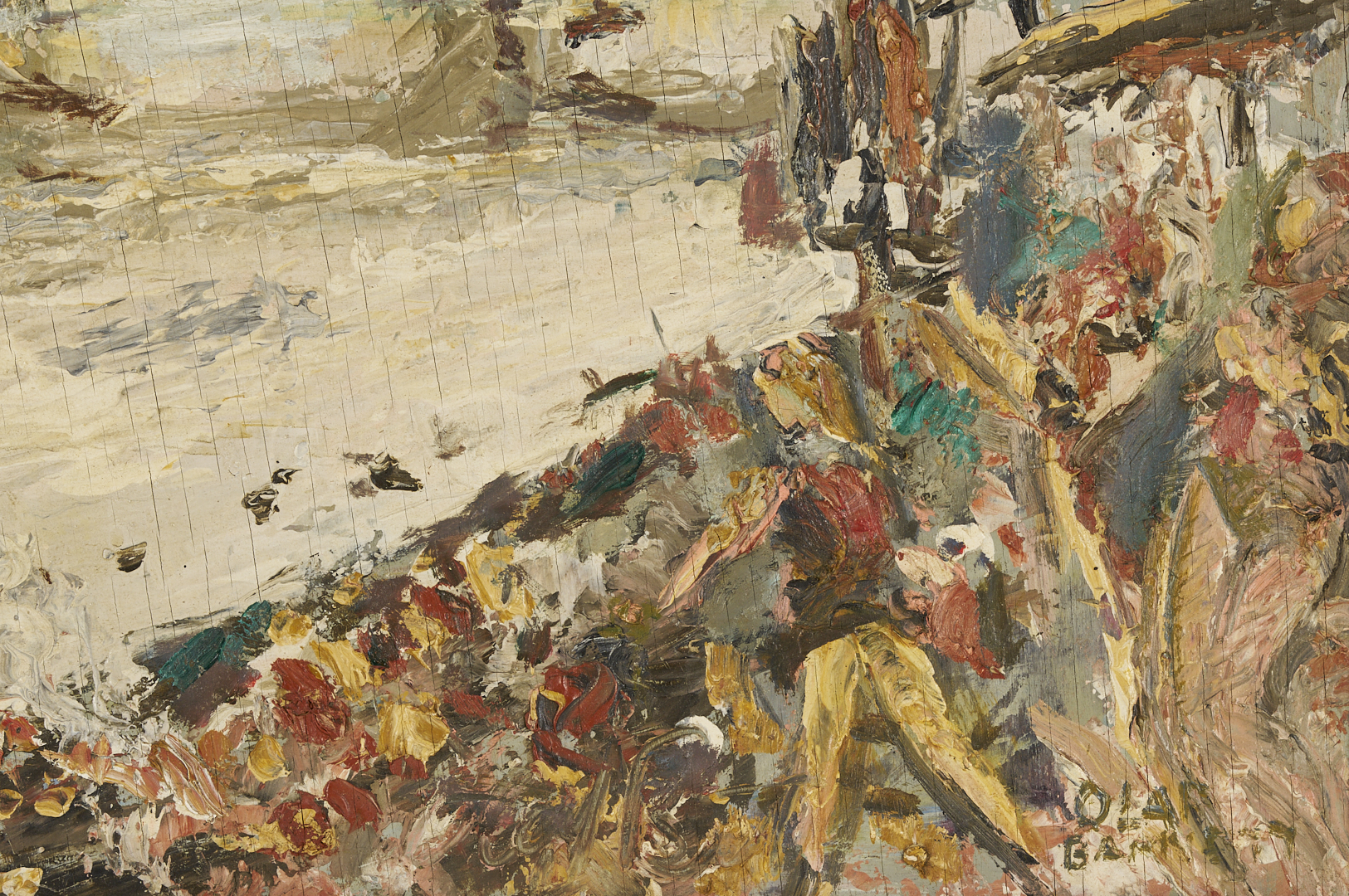 Lot 1108: 2 Landscape Paintings Incl. Kentucky, Jim Mahanes & Olaf Barnett