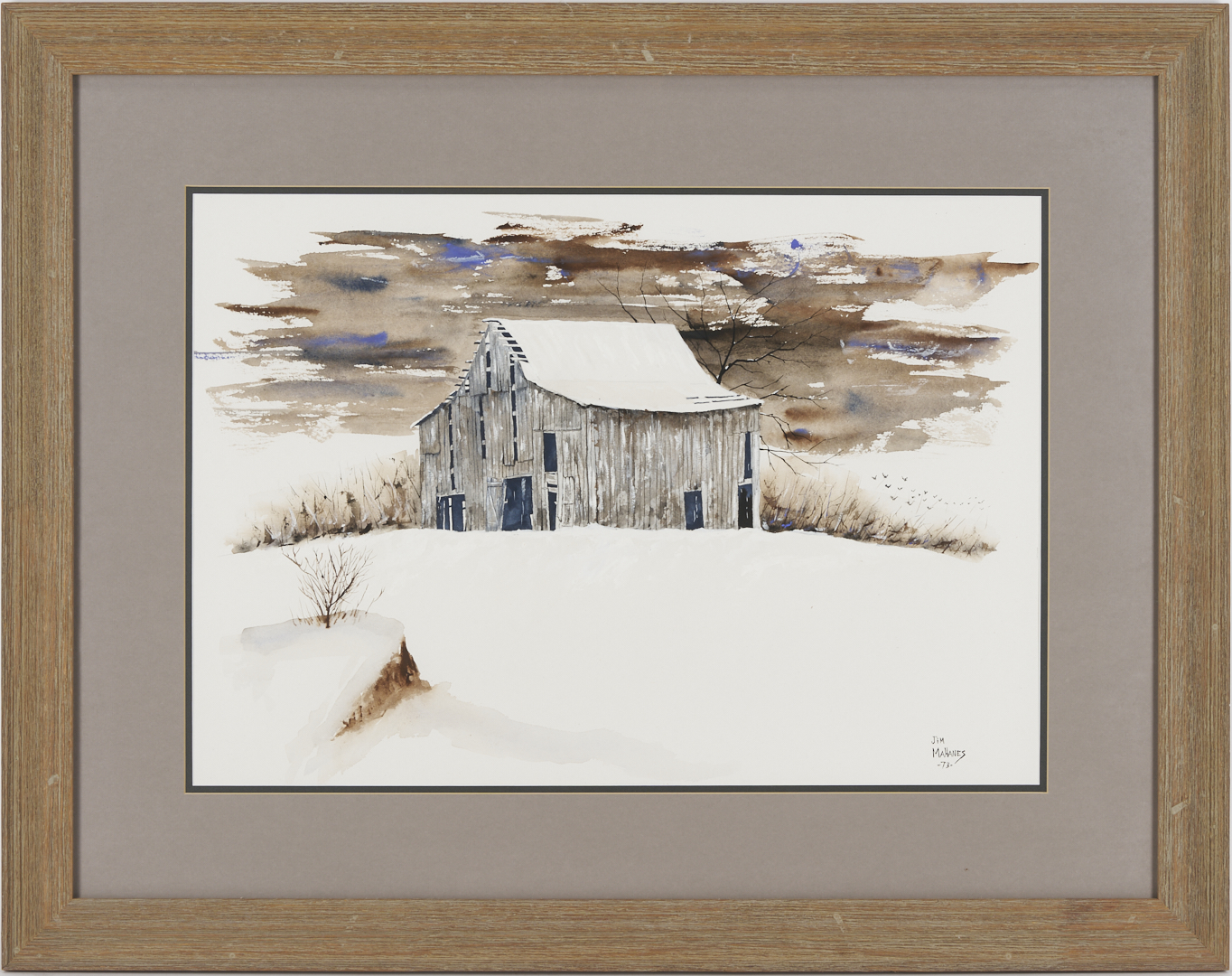 Lot 1108: 2 Landscape Paintings Incl. Kentucky, Jim Mahanes & Olaf Barnett