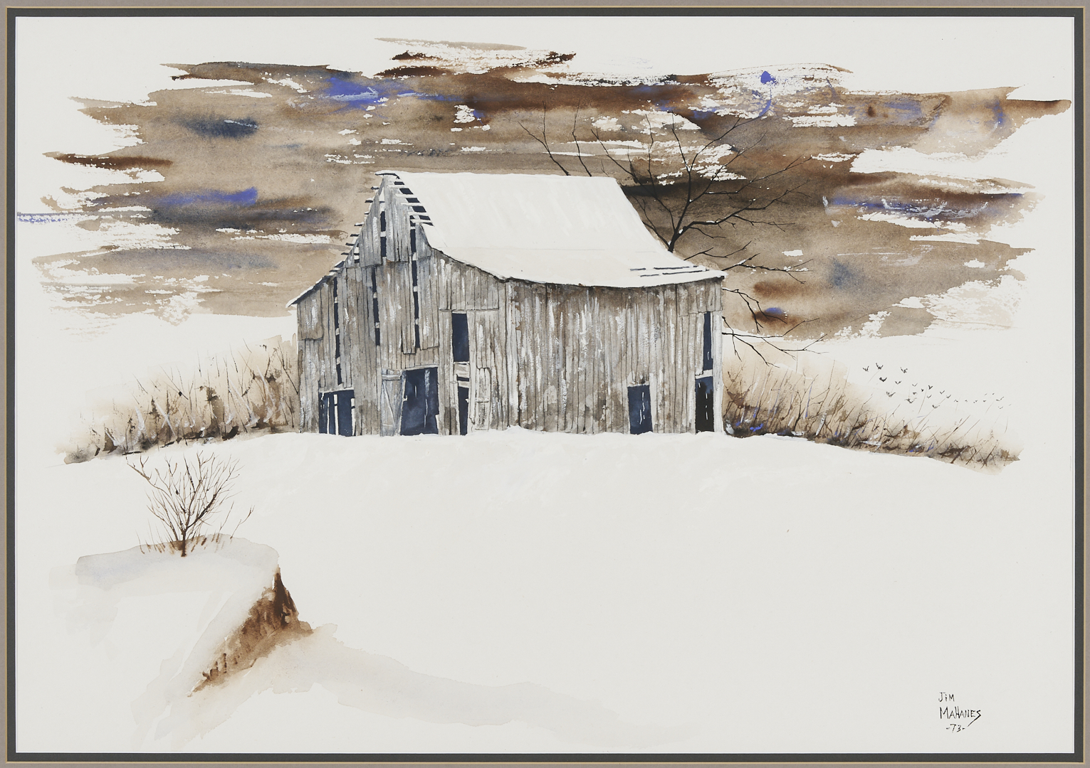 Lot 1108: 2 Landscape Paintings Incl. Kentucky, Jim Mahanes & Olaf Barnett