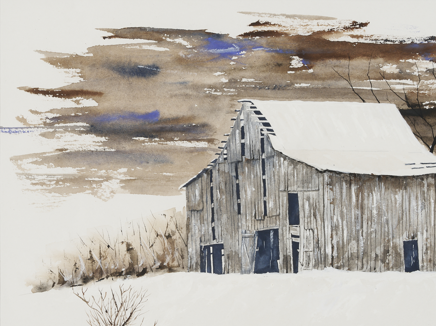 Lot 1108: 2 Landscape Paintings Incl. Kentucky, Jim Mahanes & Olaf Barnett