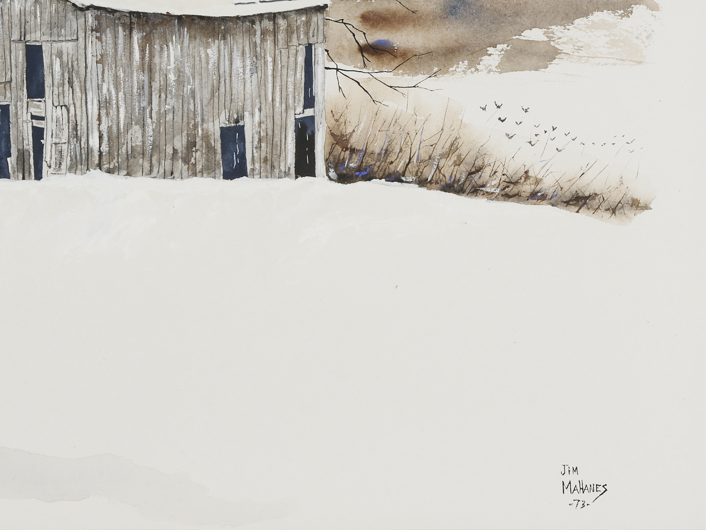 Lot 1108: 2 Landscape Paintings Incl. Kentucky, Jim Mahanes & Olaf Barnett