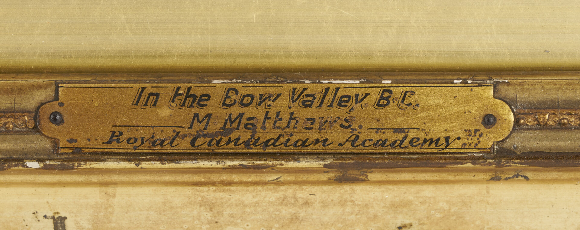 Lot 1109: Marmaduke Matthews Canadian Landscape Watercolor, In the Bow Valley