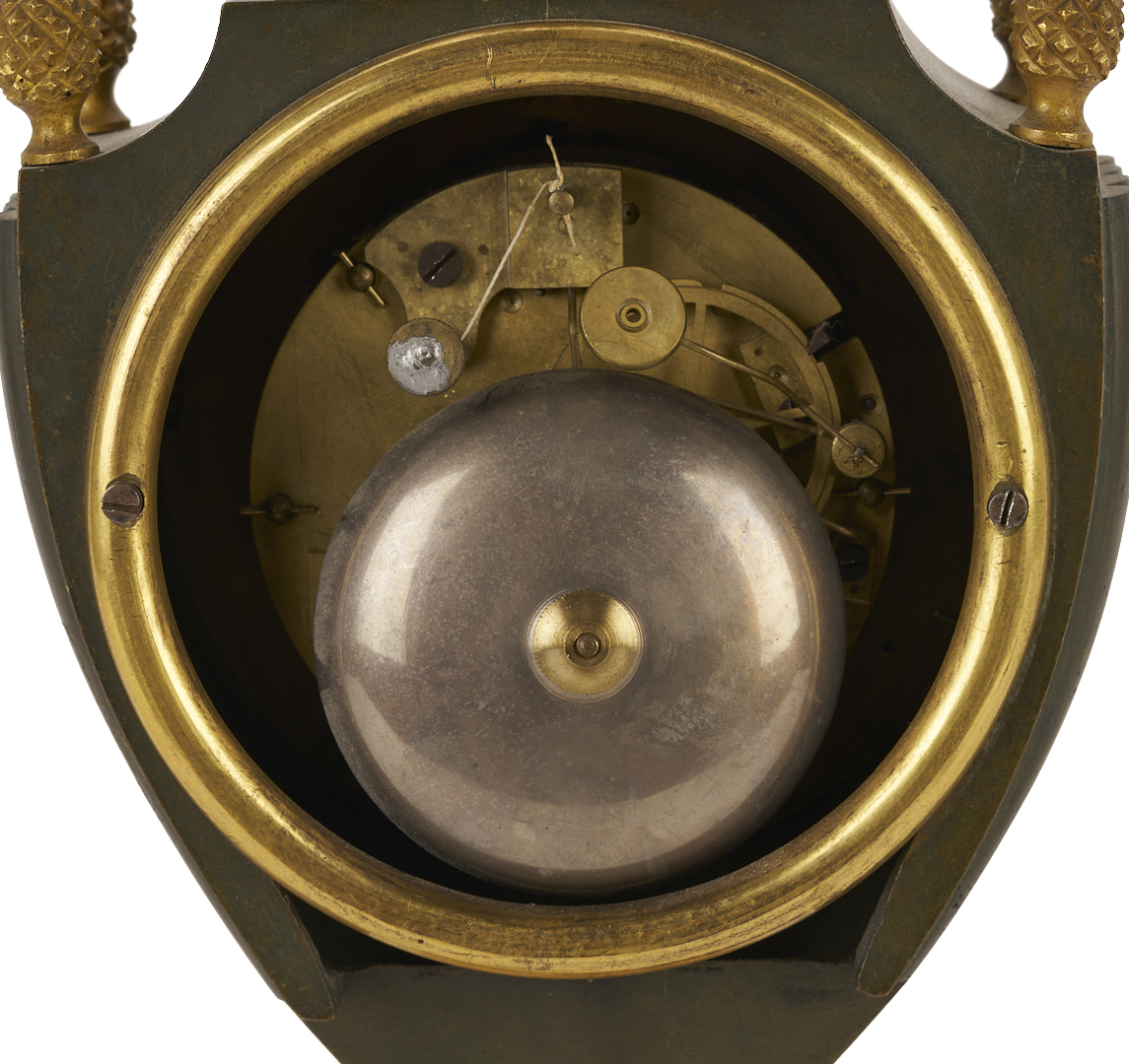 Lot 110: French Empire Urn Form Gilt Bronze Mantle Clock
