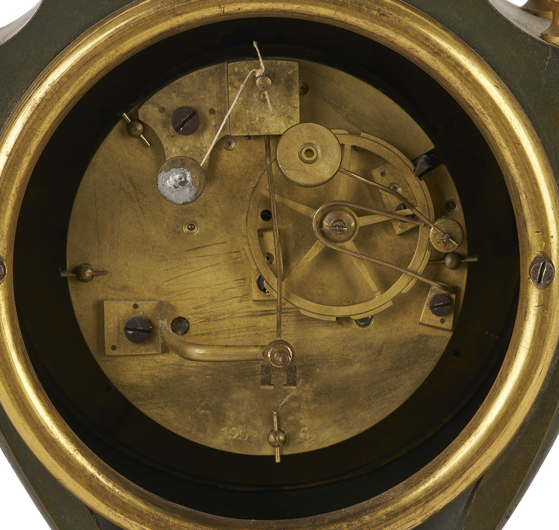 Lot 110: French Empire Urn Form Gilt Bronze Mantle Clock