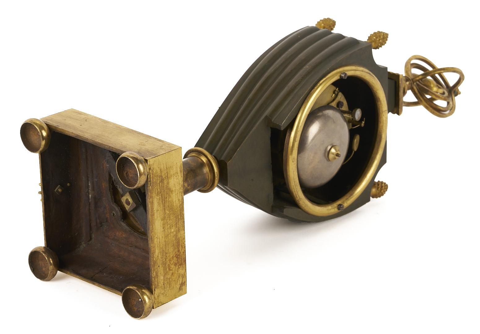 Lot 110: French Empire Urn Form Gilt Bronze Mantle Clock