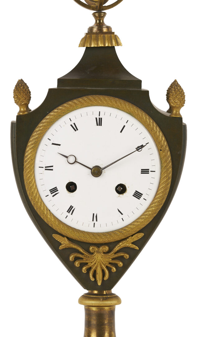 Lot 110: French Empire Urn Form Gilt Bronze Mantle Clock
