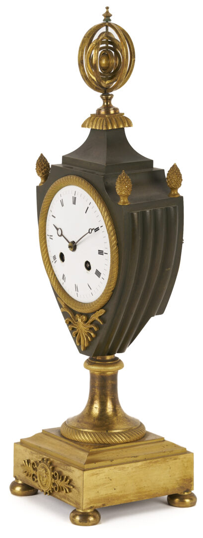 Lot 110: French Empire Urn Form Gilt Bronze Mantle Clock