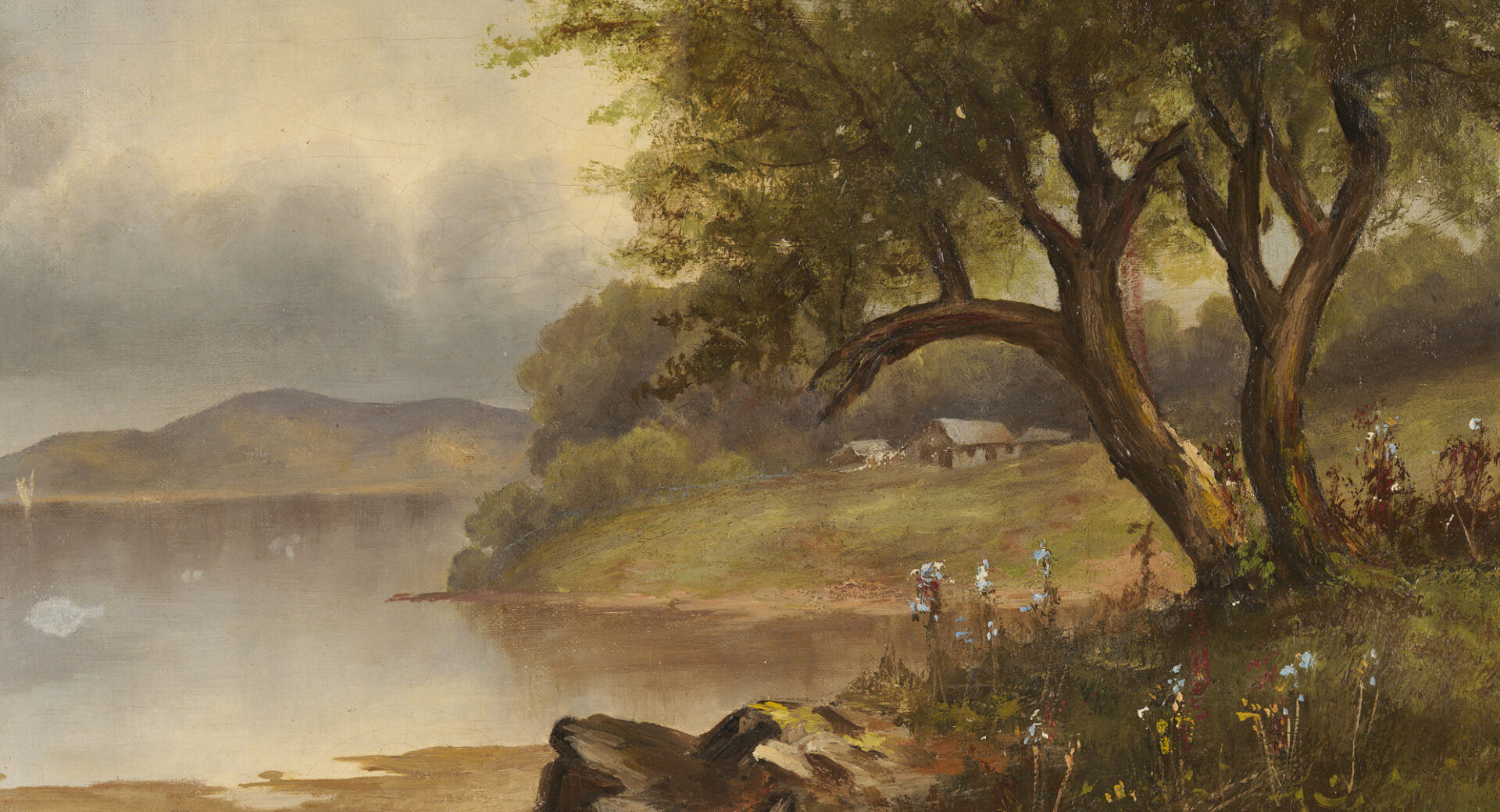 Lot 1110: 2 American School O/C Landscape Paintings Incl. After Bruce Crane