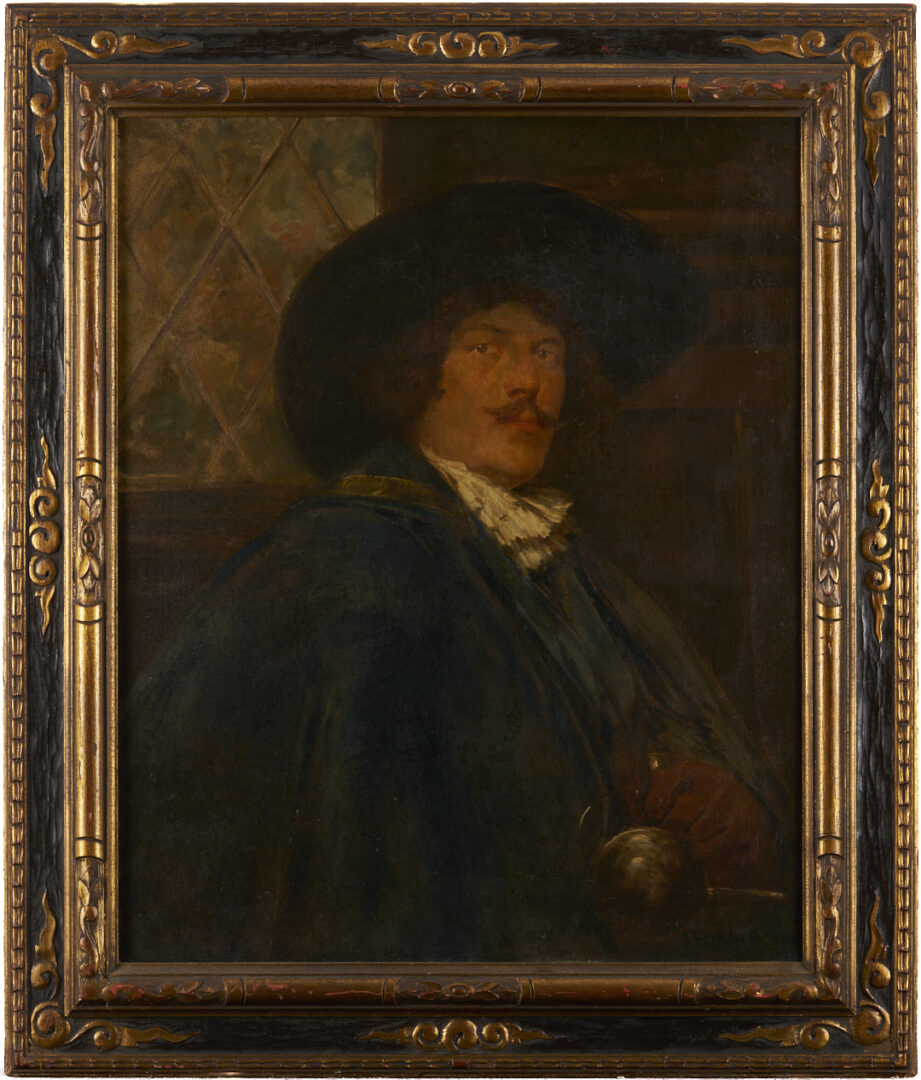 Lot 1120: Carlo Kappo O/C Painting of a Cavalier