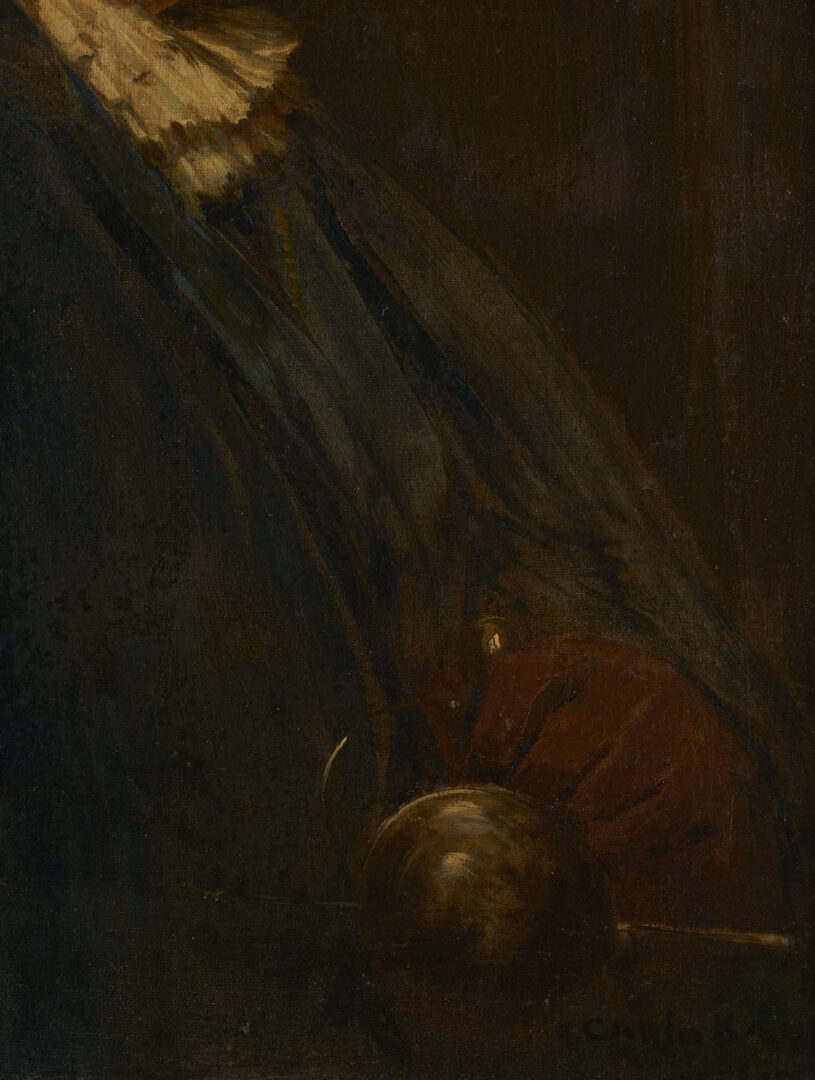 Lot 1120: Carlo Kappo O/C Painting of a Cavalier