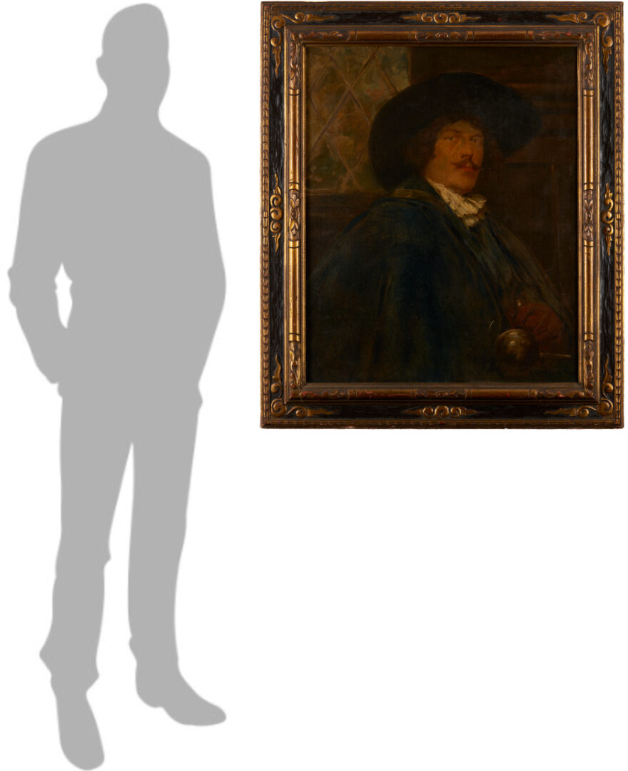 Lot 1120: Carlo Kappo O/C Painting of a Cavalier