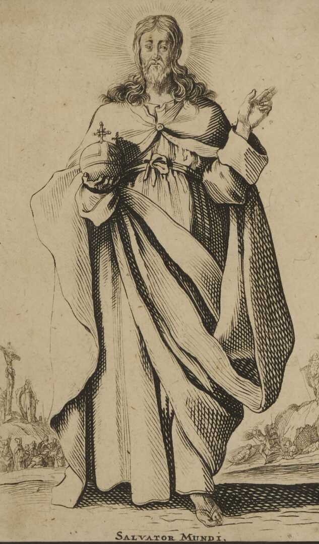 Lot 1122: 2 Etchings after Jacques Callot, Salvator Mundi and Mater Dei