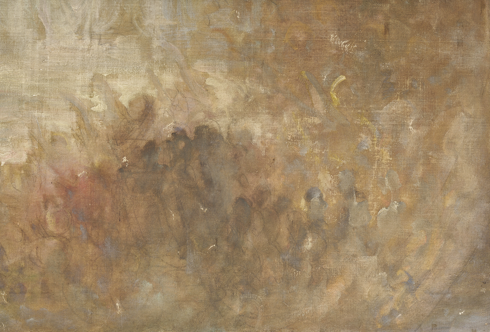 Lot 1123: 2 Carl Gutherz O/C Studies for Evening of the 6th Day Plus Sketch