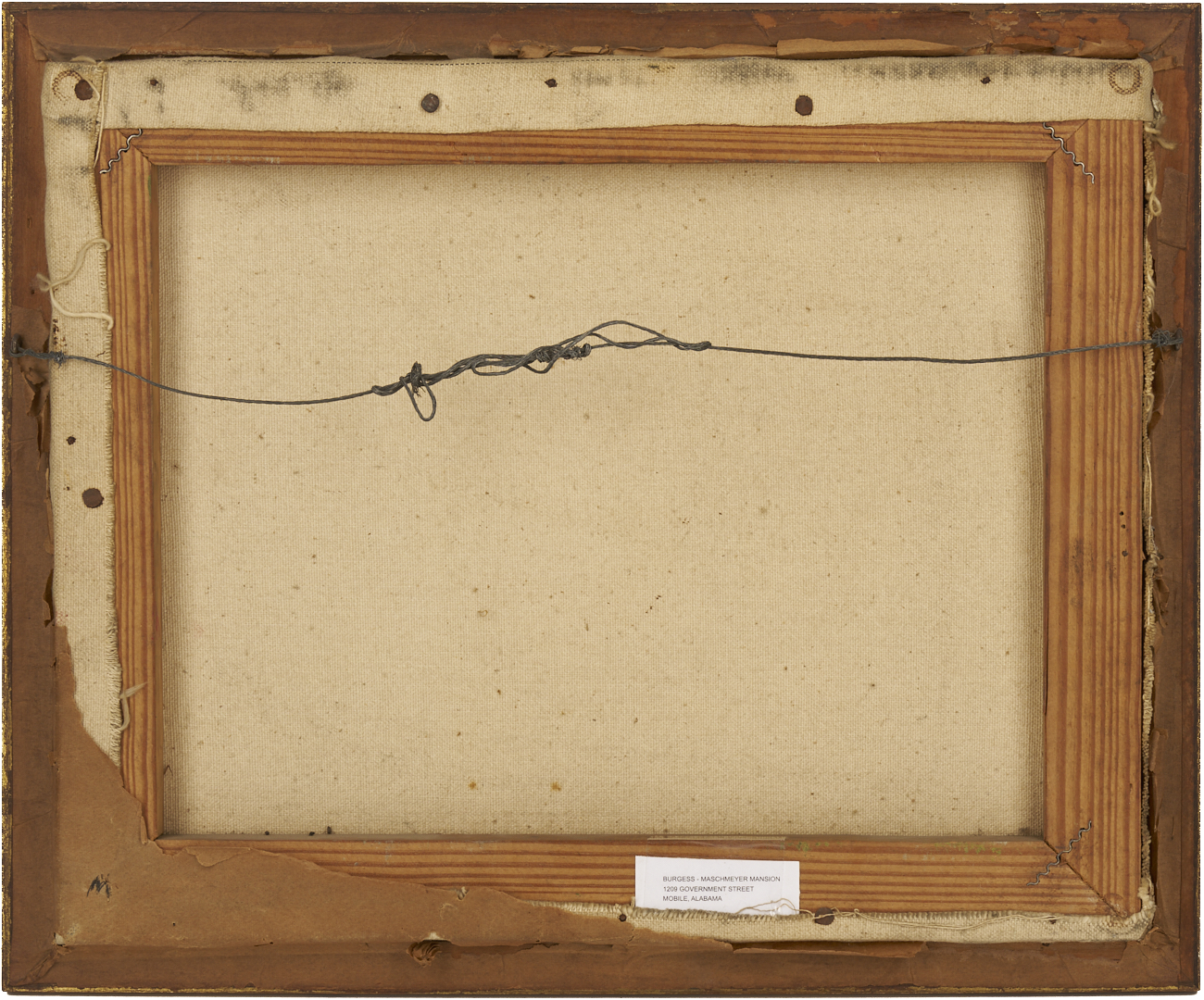 Lot 1124: 2 Southern Paintings: Jackson Barracks and Burgess-Maschmeyer Mansion