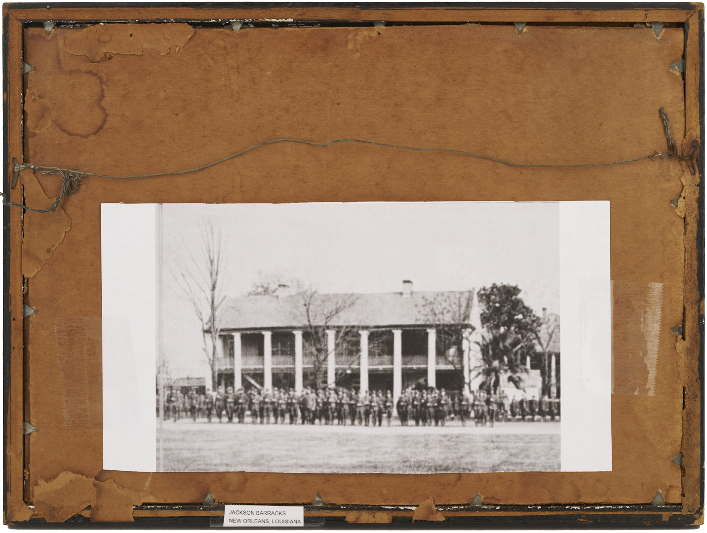 Lot 1124: 2 Southern Paintings: Jackson Barracks and Burgess-Maschmeyer Mansion