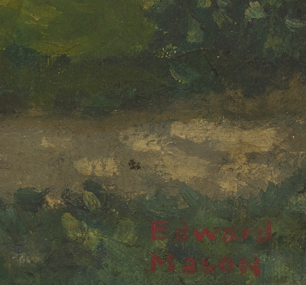 Lot 1124: 2 Southern Paintings: Jackson Barracks and Burgess-Maschmeyer Mansion