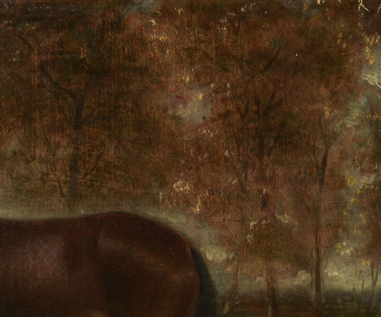 Lot 1125: 19th Century Folk Art O/C Portrait of a Horse, Likely Southern