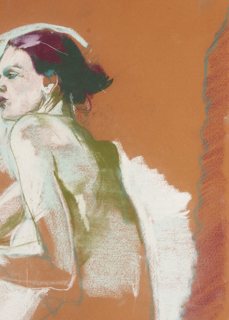 Lot 1126: Donald Earley Pastel Drawing, Seated Woman
