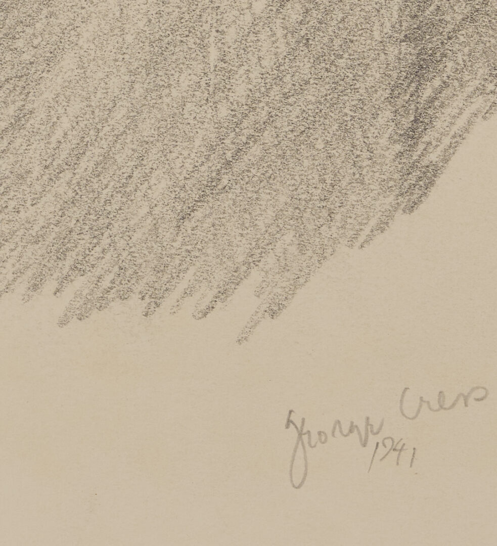 Lot 1127: 21 Assorted George Cress Nature Drawings & Other Studies Incl. Southern