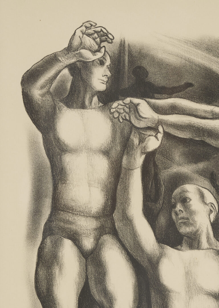 Lot 1128: 3 Meyer Wolfe Works on Paper Incl. Lithographs & Drawing, Acrobats