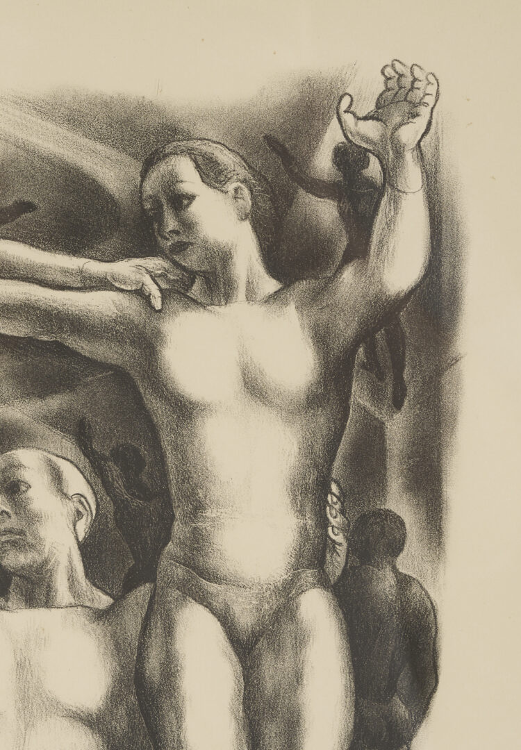 Lot 1128: 3 Meyer Wolfe Works on Paper Incl. Lithographs & Drawing, Acrobats