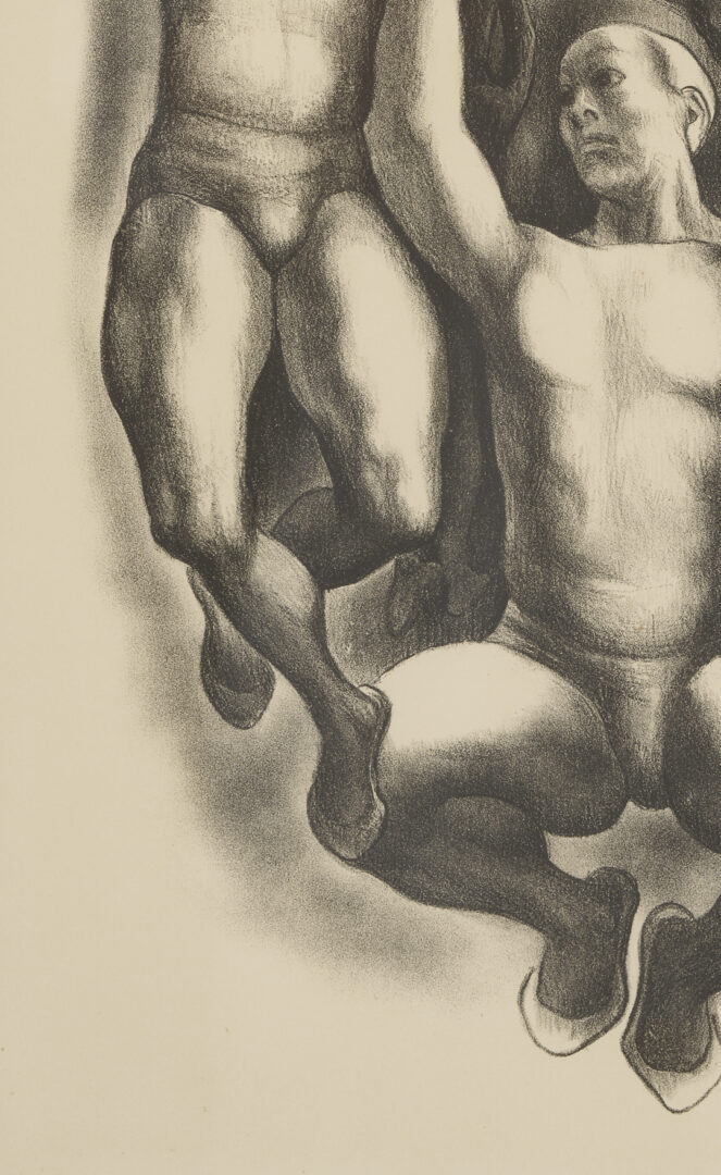 Lot 1128: 3 Meyer Wolfe Works on Paper Incl. Lithographs & Drawing, Acrobats