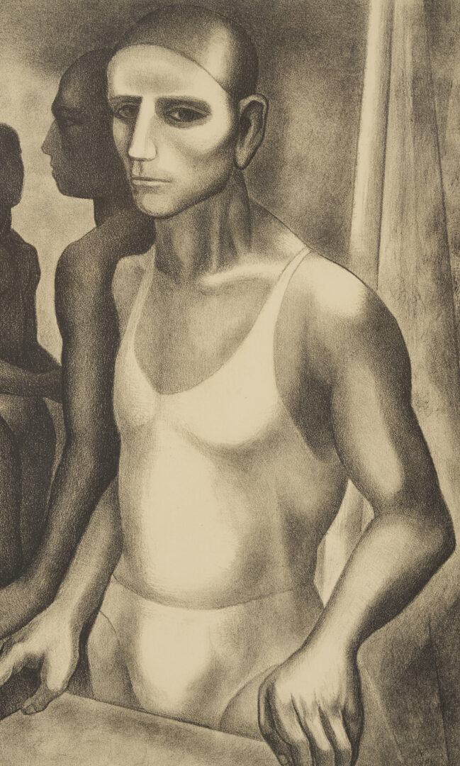 Lot 1128: 3 Meyer Wolfe Works on Paper Incl. Lithographs & Drawing, Acrobats