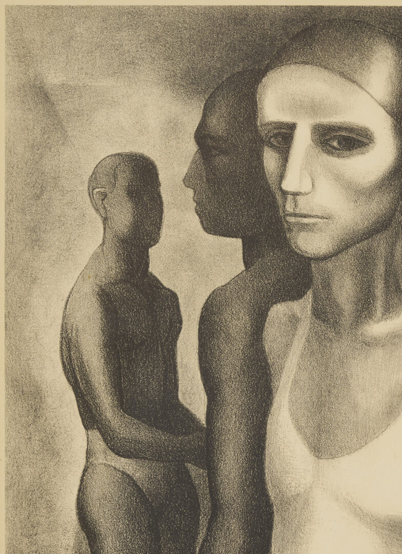 Lot 1128: 3 Meyer Wolfe Works on Paper Incl. Lithographs & Drawing, Acrobats
