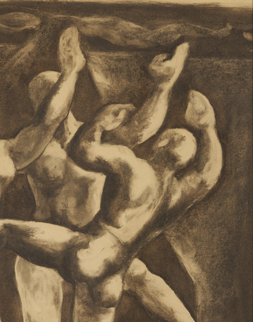 Lot 1128: 3 Meyer Wolfe Works on Paper Incl. Lithographs & Drawing, Acrobats