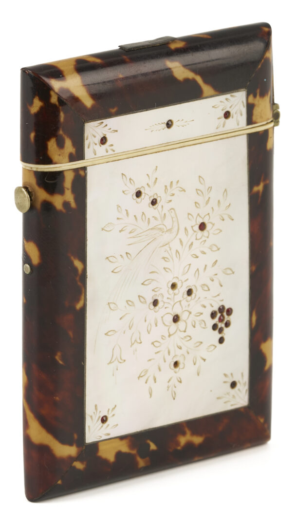 Lot 1129: Tortoise Shell Card Case &  Book of Common Prayer w/ Silver Cover