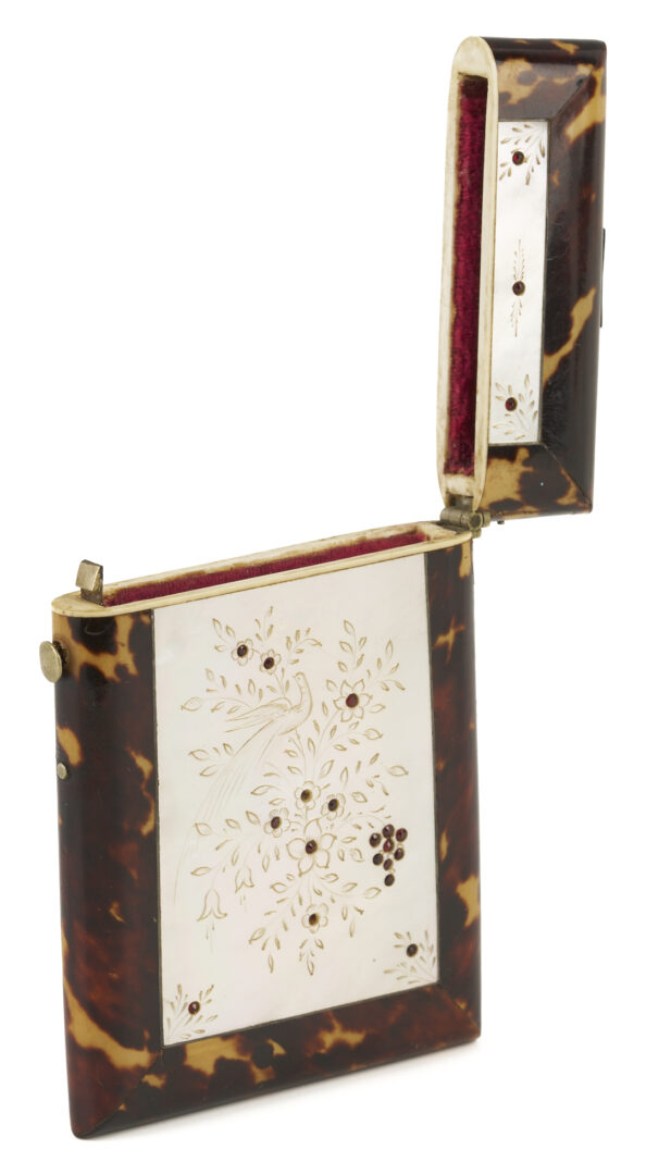 Lot 1129: Tortoise Shell Card Case &  Book of Common Prayer w/ Silver Cover