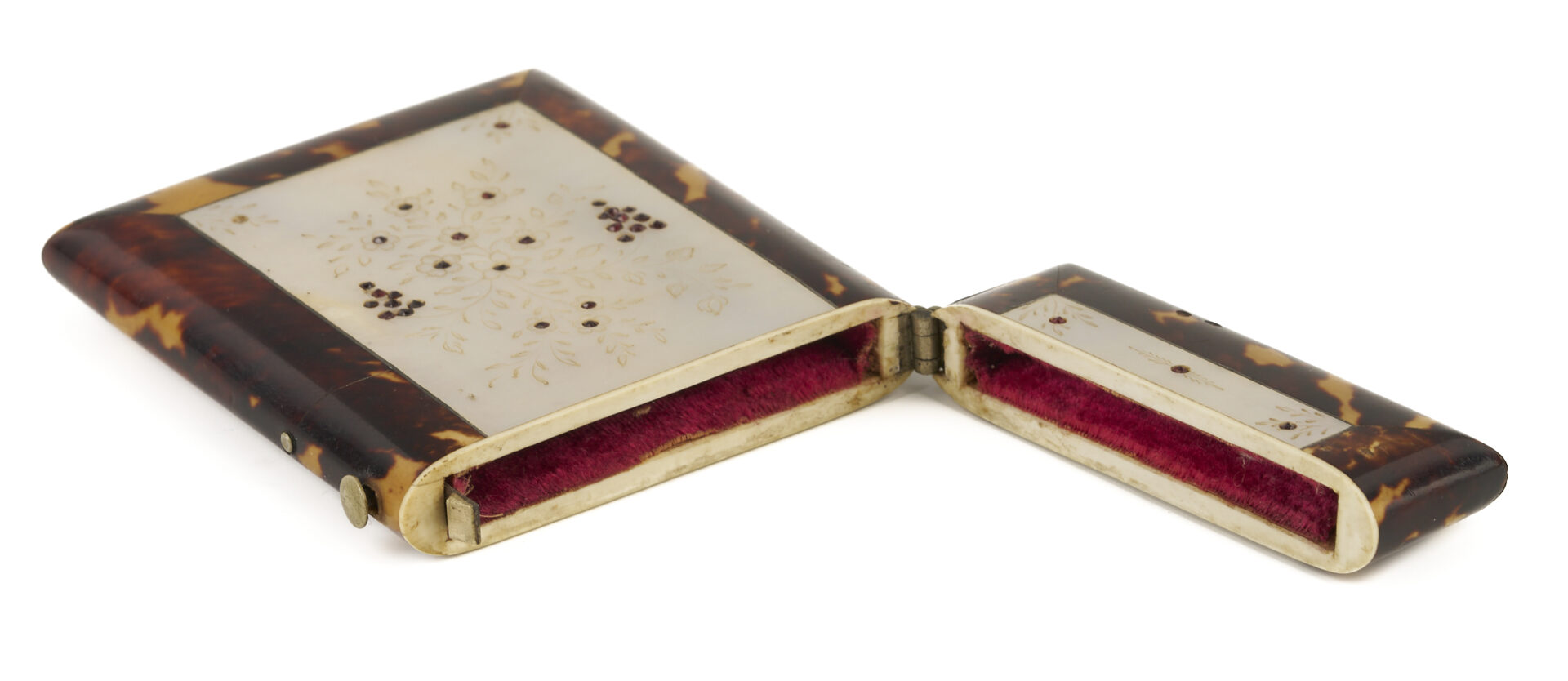 Lot 1129: Tortoise Shell Card Case &  Book of Common Prayer w/ Silver Cover