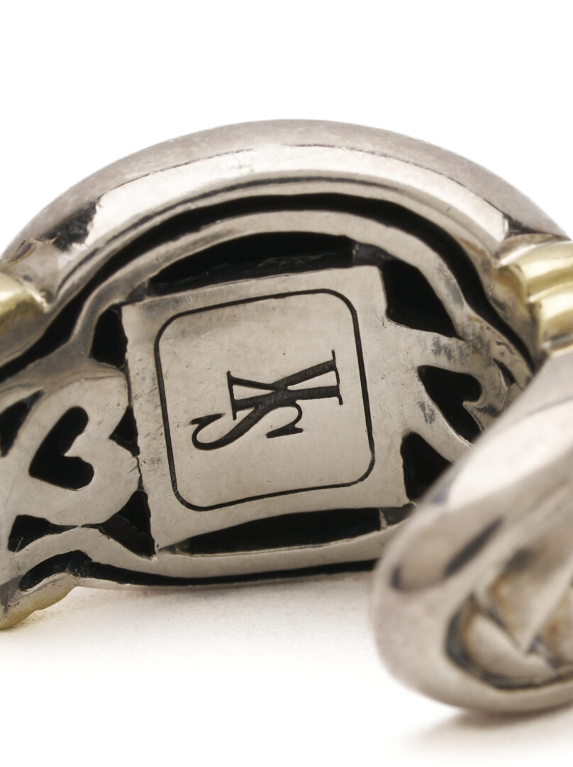 Lot 1131: Gold & .925 Silver John Hardy, James Avery, Scott Kay Earrings