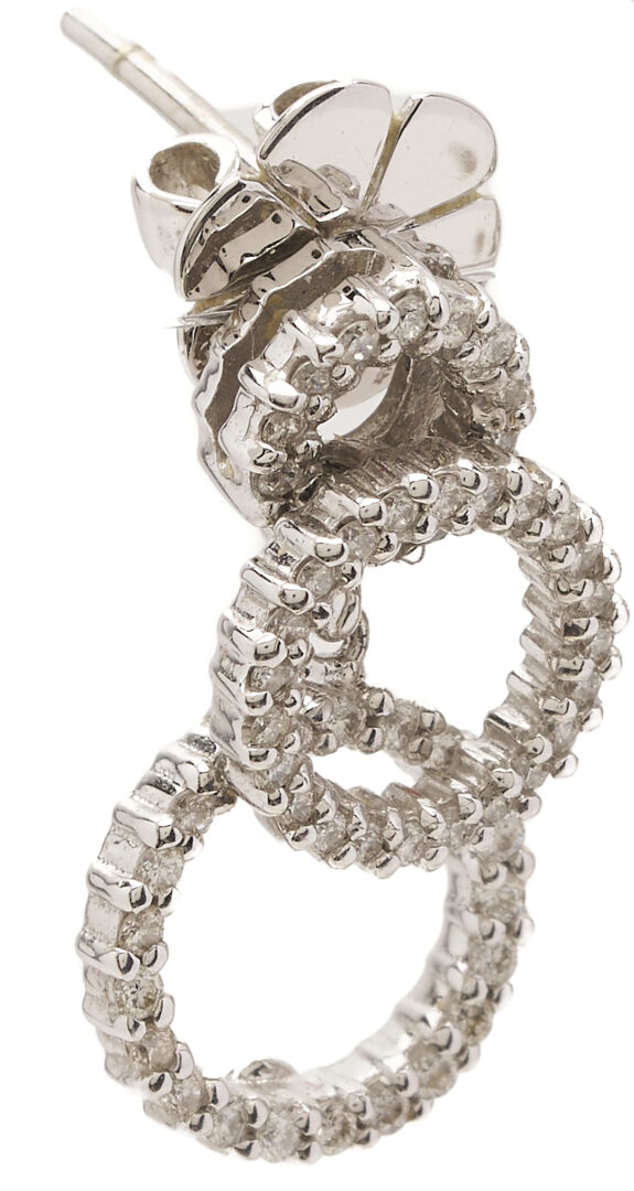 Lot 1136: Gold & Diamond Ring and Earrings