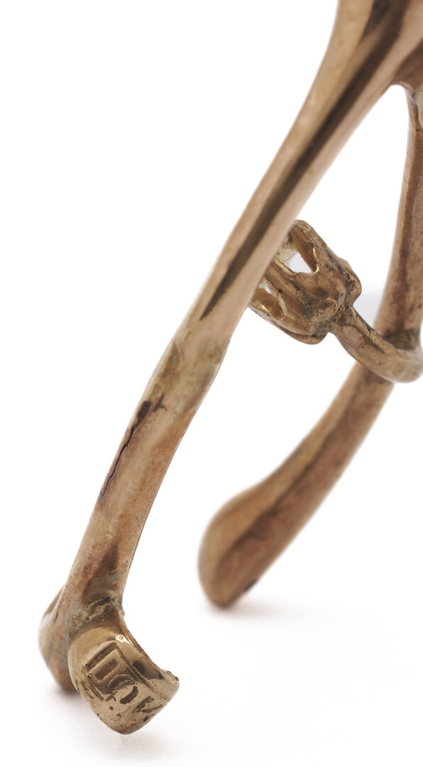 Lot 1138: 3 Gold Brooches & 2 Gold Earring Pairs