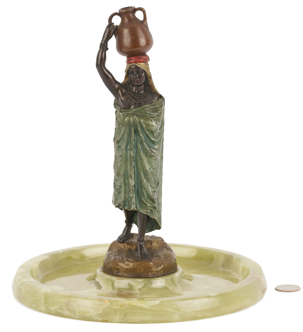 Lot 113: Bergmann Cold Painted Bronze Nude Sculpture