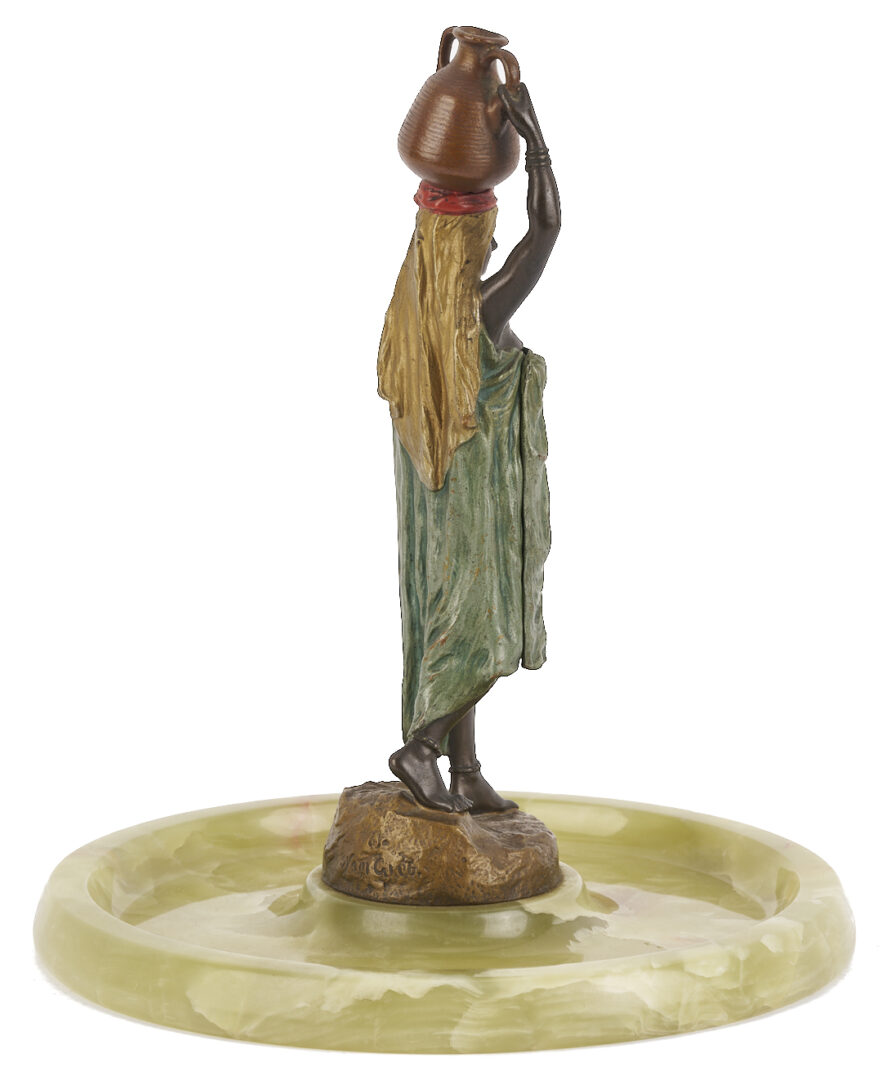 Lot 113: Bergmann Cold Painted Bronze Nude Sculpture