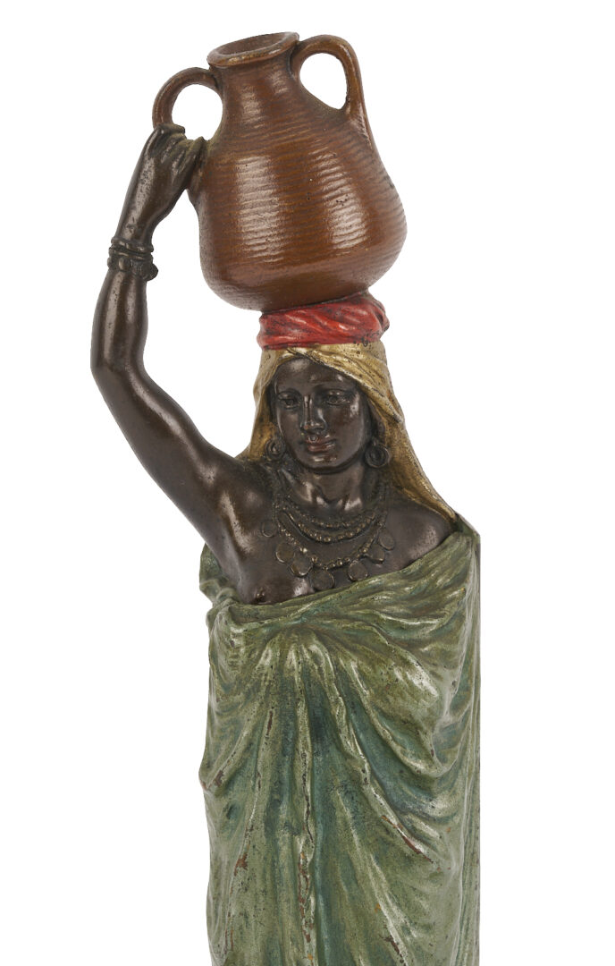 Lot 113: Bergmann Cold Painted Bronze Nude Sculpture