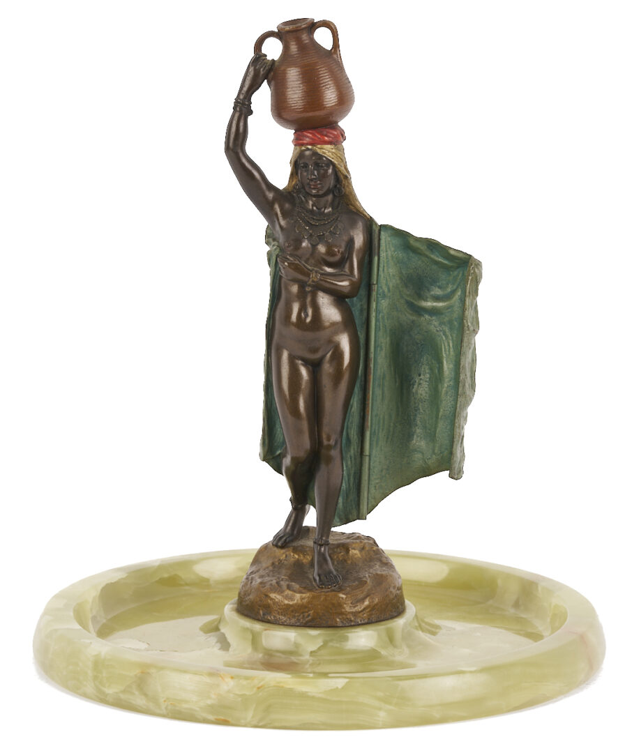 Lot 113: Bergmann Cold Painted Bronze Nude Sculpture