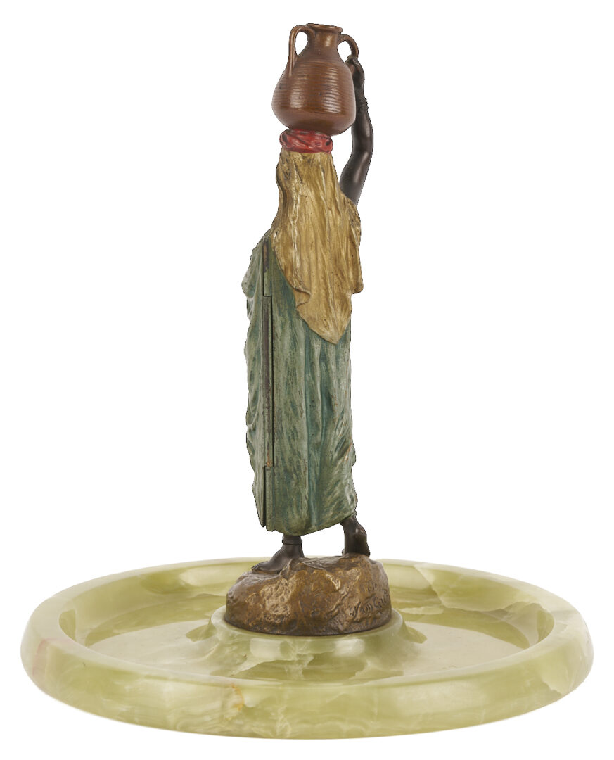 Lot 113: Bergmann Cold Painted Bronze Nude Sculpture